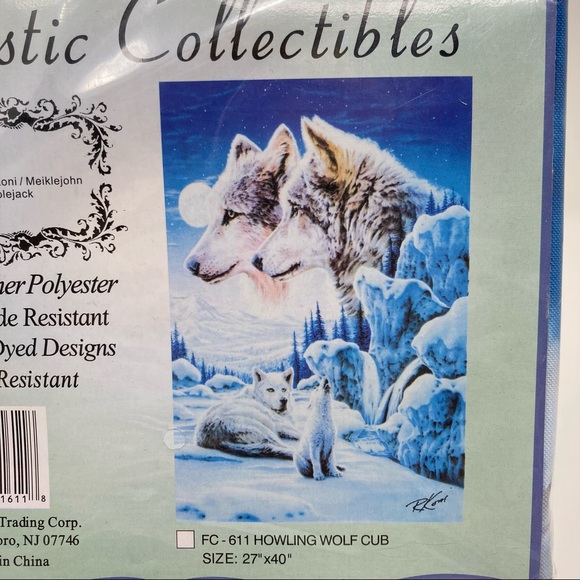 Vintage | Wall Decor | Vintage Y2k Howling Wolf Cub Wall Hanging ...